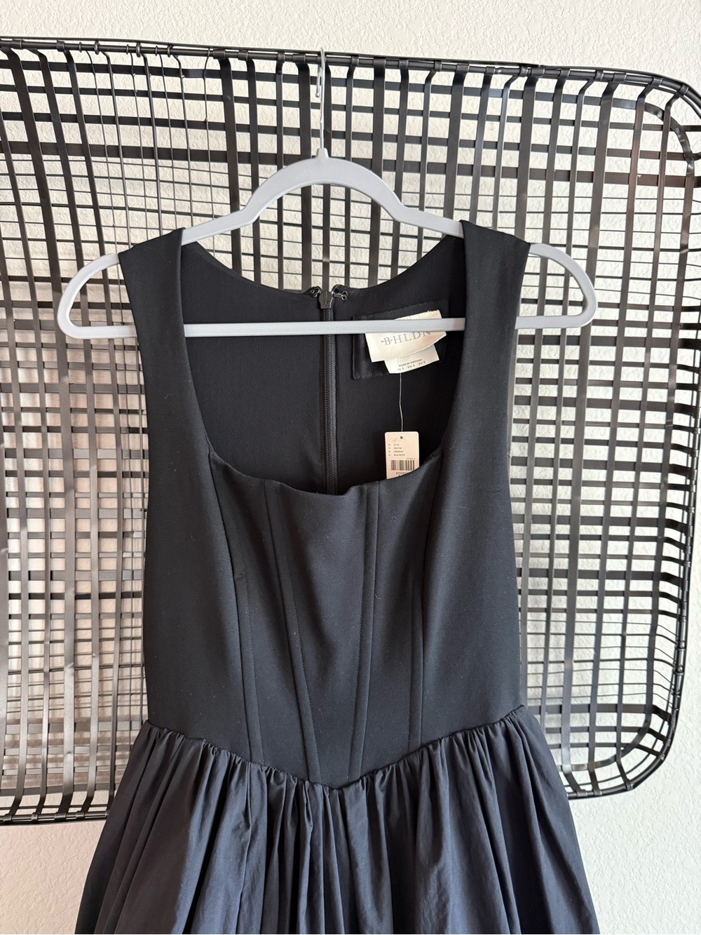 Anthropologie bhldn Josie Scoop-Neck Corset Fit & Flare Maxi Dress - Picture 3 of 7